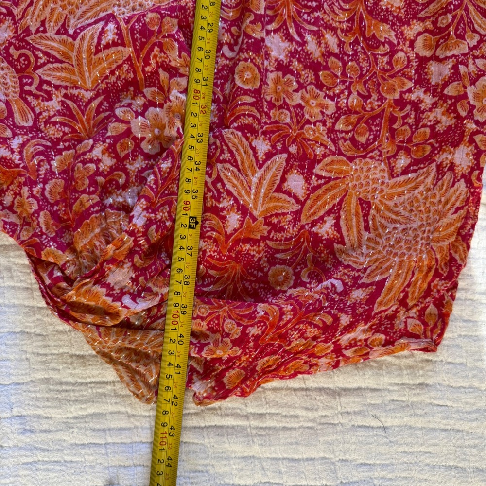 Anthropologie Strapless Floral Lagenlook‎ Harem Jumpsuit Size S Hippie Festival - Picture 11 of 13